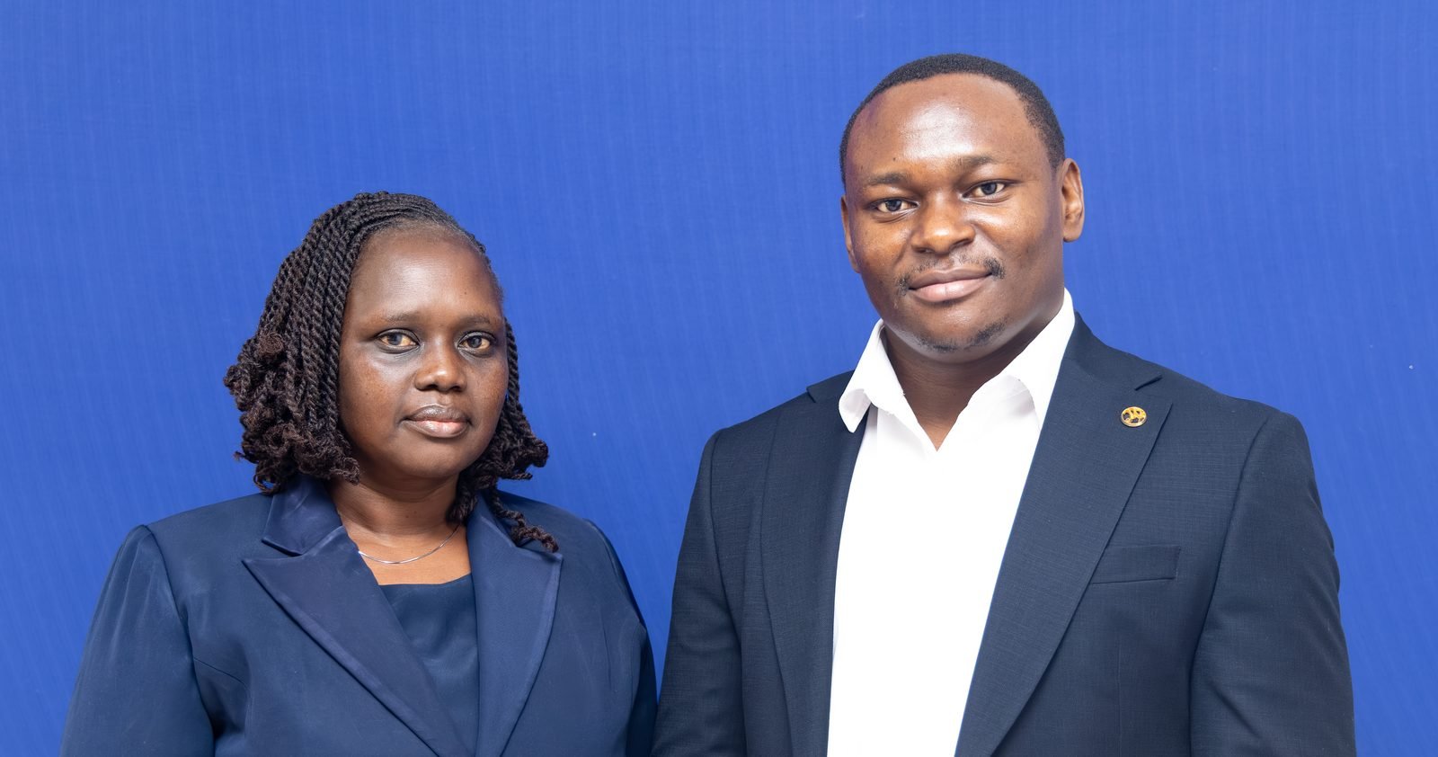 Principal Mrs. Eunice Bett with Mr. Vincent Ejakait, Head of Academics, at M.P. Shah Hospital College of Health Sciences